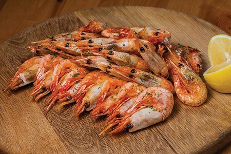 Вареные креветки