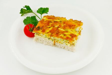 Запеканка куриная с кабачком