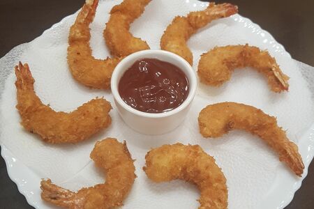 Креветки в кляре