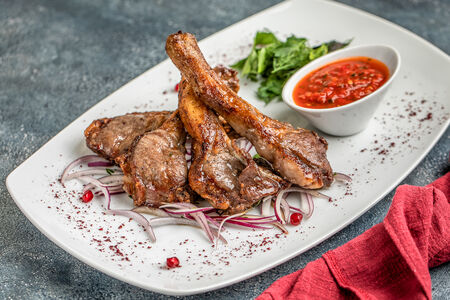 Шашлык из корейки барашка по-бакински