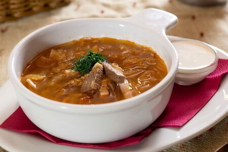 Щи Похмельные со сметаной