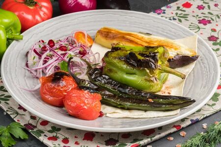 Овощной шашлык