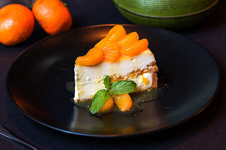 Чизкейк с мандаринами