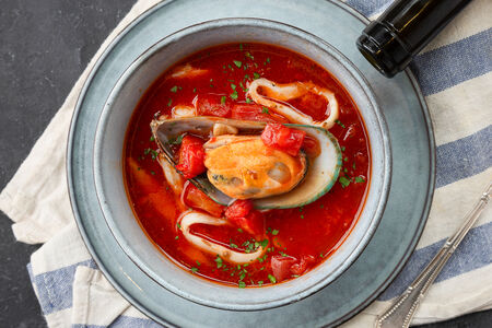 Суп Сицилийский рыбный с томатами