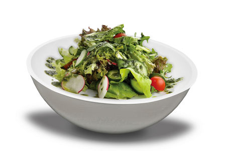 Салат из овощного микса и соуса Песто