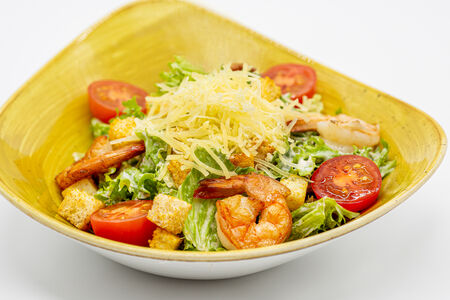 Цезарь с тигровыми креветками