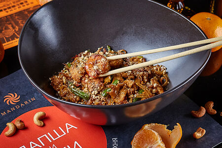 Пад тай с креветками и курицей