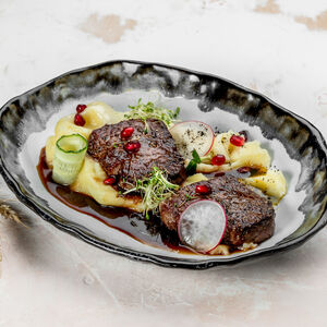 Телятина в апельсиново-бальзамическом соусе