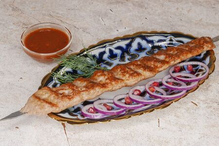 Люля-кебаб из куриного филе