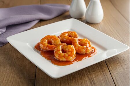 Креветки в кисло-сладком соусе