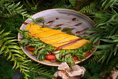 Сырная тортилья с мраморным мясом