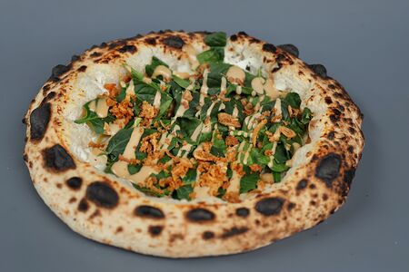 Имбирный цыпленок, свежий шпинат