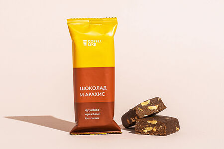 Батончик фруктово-ореховый Шоколад и арахис Cl, 47 гр