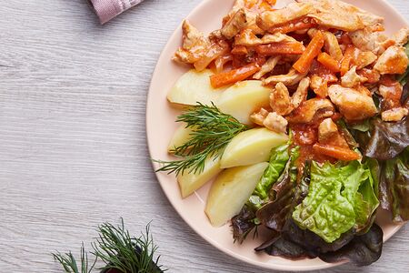 Поджарка из цыпленка