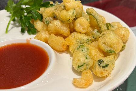 Креветки коктейльные с базиликом