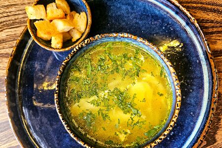 Куриный суп Лапша с яйцом