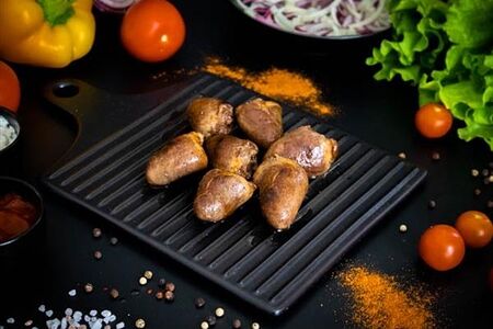 Шашлык из индюшиных сердечек