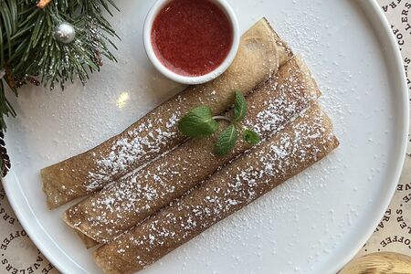 Блины с творогом