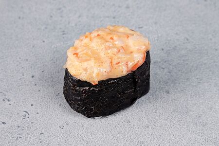 Гунканы, запечённые с креветкой 