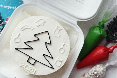 Новогодний бенто-торт Разукрась сам New