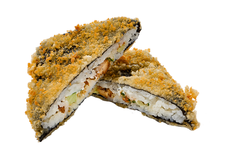 Онигири темпура с лососем терияки