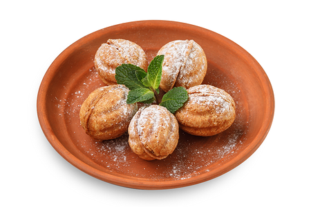 Орешки со сгущёнкой и грецким орехом