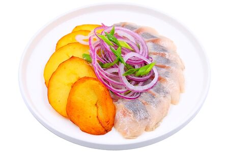 Сельдь с картофелем и луком