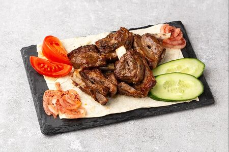 Шашлык из бараньих семечек