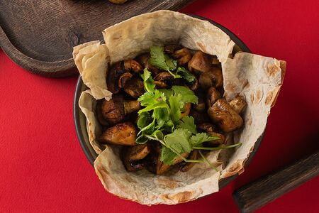 Шампиньоны на гриле