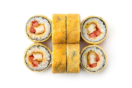 Темпура с курицей и беконом