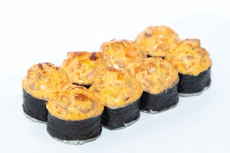 Запеченный острый лосось