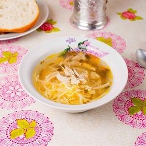 Лапша домашняя с курицей