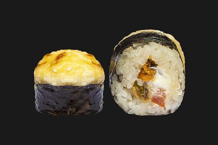 Запеченные с мидиями