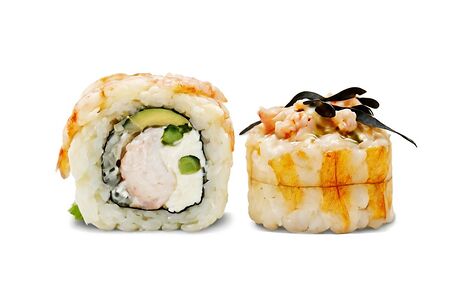 С тигровой креветкой и грушей