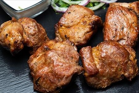 Шейка свиная на углях