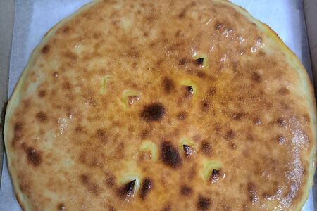 Пирог с картофелем и жареным луком постный