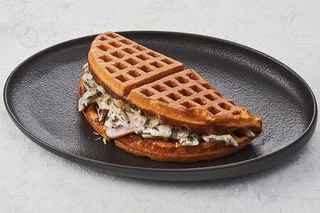 Вафля с грибами