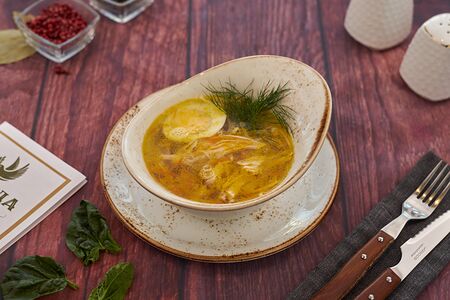 Домашняя лапша с курицей