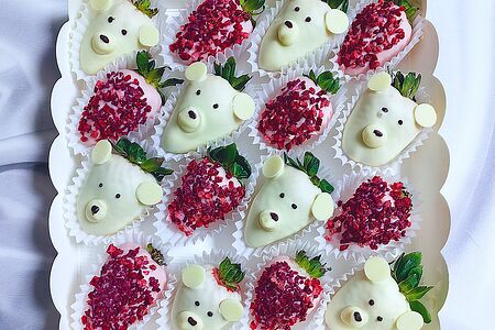 Набор клубника в шоколаде мишки 