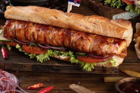 Бургер Роловано пилече бело месо