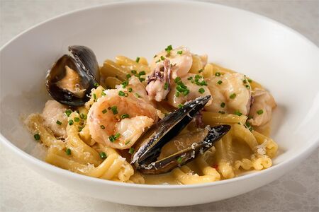 Казаречче с морепродуктами