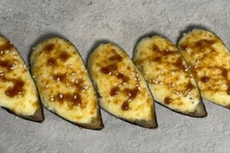 Мидии под Сырным соусом  