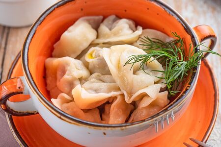 Пельмени ручной лепки с курицей