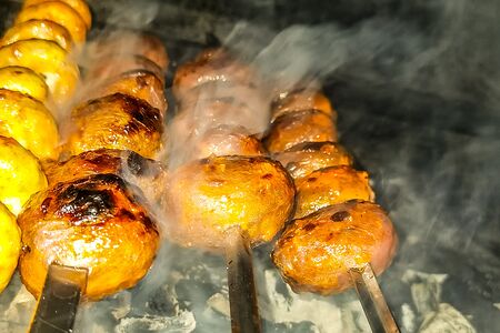 Картофель на углях