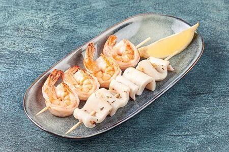 Морепродукты на гриле