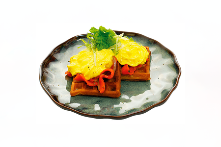 Вафли Бенедикт с неркой