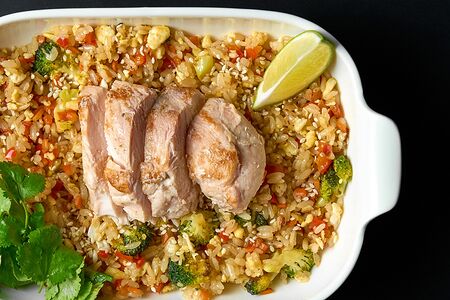 Боул Рис и цыпленок   