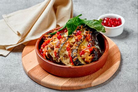 Запечённый бадриджани с овощами