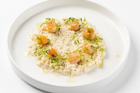 Гребешки с цветной капустой