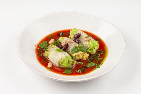 Голубцы с фасолью